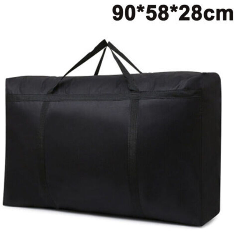 foto del prodotto borsa portaoggetti con cerniera grande da 150 litri, borsa portaoggetti pieghevole con maniglia rinforzata, borsa portaoggetti sottoletto per