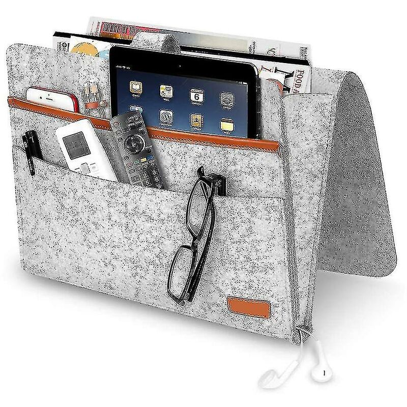foto del prodotto borsa portaoggetti da comodino in feltro con tasche