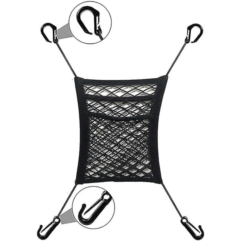 foto del prodotto borsa portaoggetti in rete per seggiolino auto, tasca portaoggetti in rete per seggiolino auto, rete per schienale auto