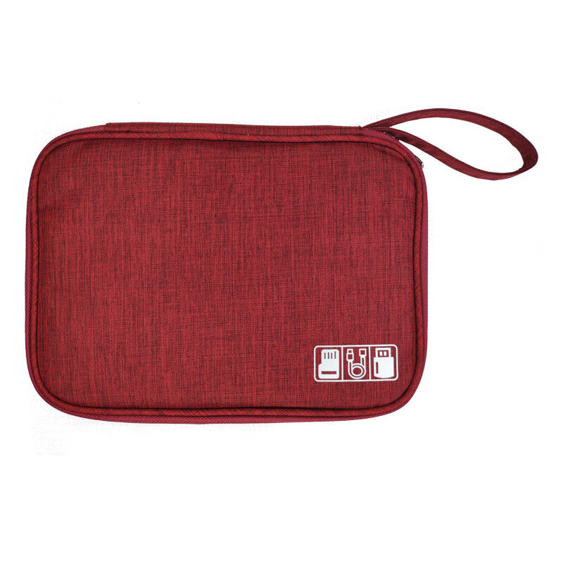 foto del prodotto borsa portaoggetti per accessori elettronici, borsa portaoggetti universale da viaggio per accessori digitali solo borsa 