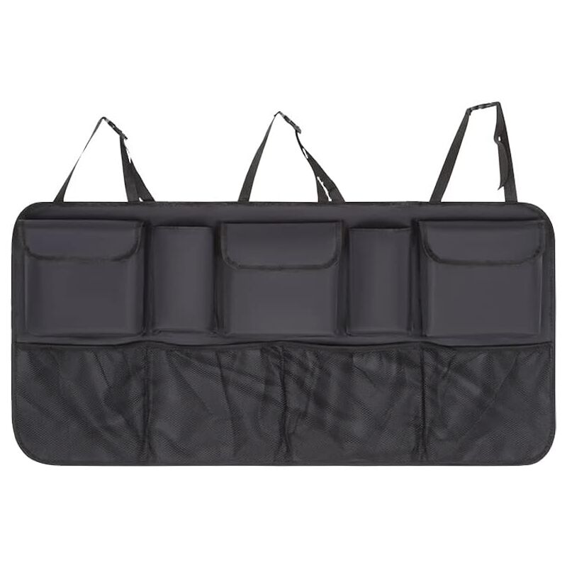 foto del prodotto borsa portaoggetti per auto, borsa portaoggetti per sedile posteriore, borsa portaoggetti per sedile posteriore, facile da installare, grande