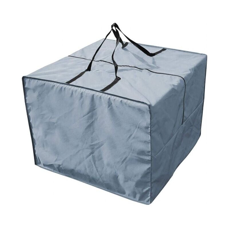 foto del prodotto borsa portaoggetti per cuscini grigia 81cmx81cmx61cm borsa portaoggetti per cuscini da giardino 210d resistente, fodera portaoggetti per cuscini da