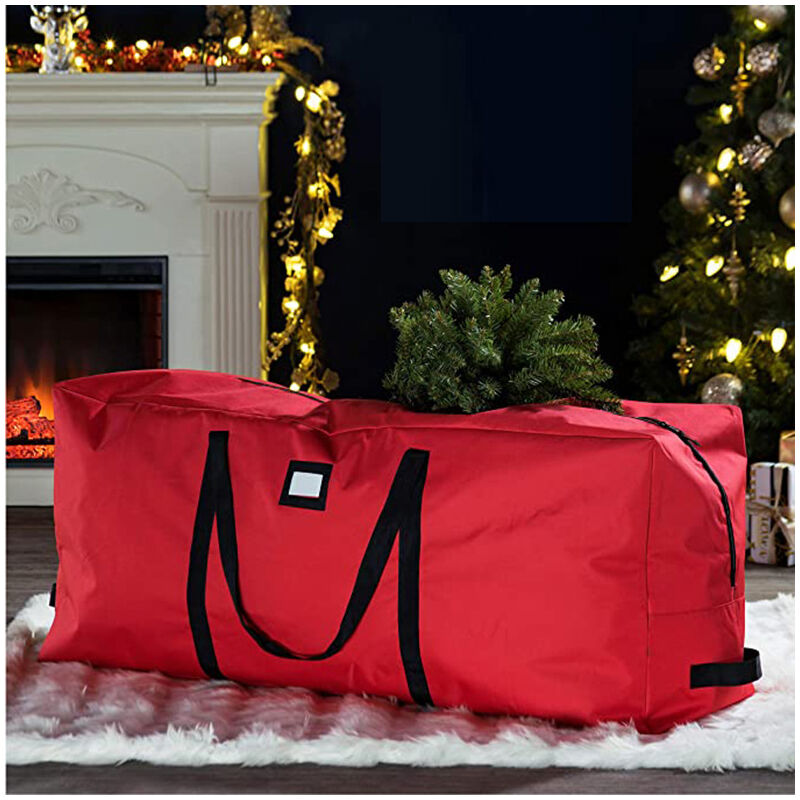 foto del prodotto borsa portaoggetti per l albero di natale. albero di natale smontato contenitore per lo stoccaggio degli alberi materiale oxford 600d resistente