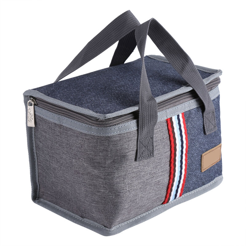 foto del prodotto borsa termica per alimenti, borsa termica per alimenti, portatile blu scuro con manico per studenti, lavoratori, campeggio da picnic eosnow