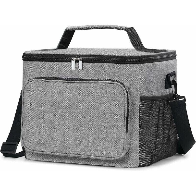 foto del prodotto borsa termica per il pranzo da 10 litri per uomini e donne, piccola borsa termica morbida pieghevole per il pranzo, pranzo, ufficio, scuola, picnic,