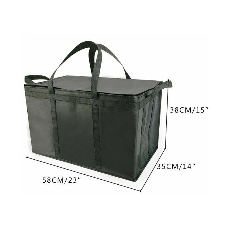 foto del prodotto borsa termica pieghevole xxxl di grandi dimensioni con cerniera, borse per la spesa riutilizzabili per mantenere il cibo caldo o freddo, ideale per