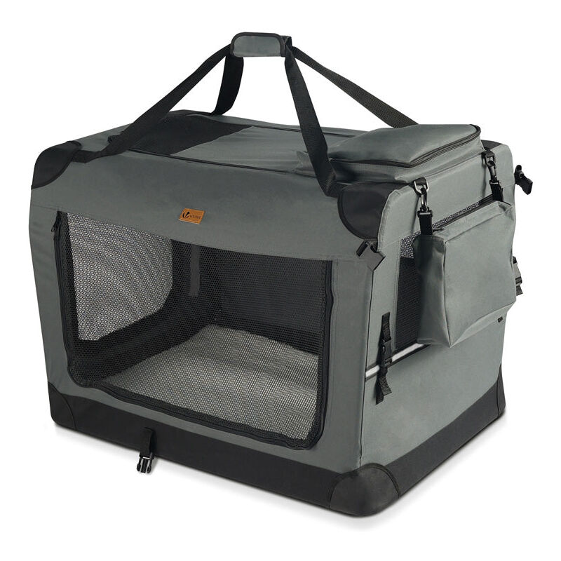foto del prodotto borsa trasportino per cani s grigio vounot