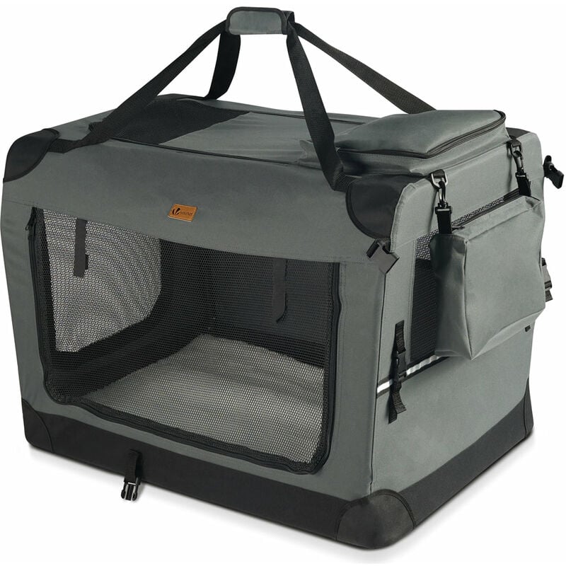 foto del prodotto borsa trasportino per cani xl grigio vounot