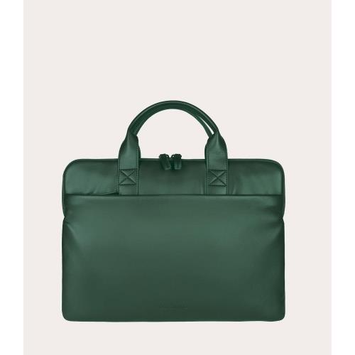 foto del prodotto borsa tucano isotta superslim 13,3 14, verde, in morbido pu effetto pelle bsiso1314 v