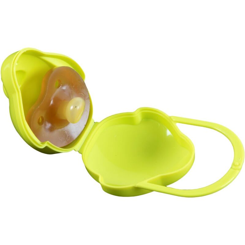 foto del prodotto borsetta portasucchietto pinguino poupy per bambini, perfetta per mantenere il succhietto pulito e igienicamente protetto.