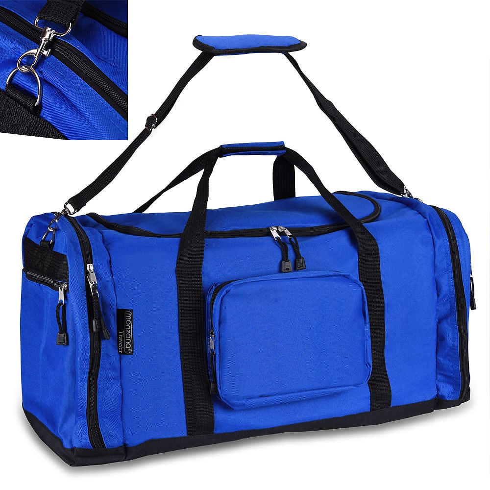 foto del prodotto borsone da palestra blu 90l 70x35x35cm