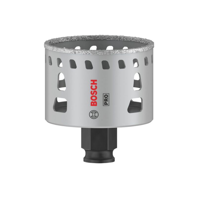 foto del prodotto bosch 1 sega a tazza pro tile power change plus per piastrelle dure, piastrelle morbide, 60 mm dediametro, accessorio professionale 