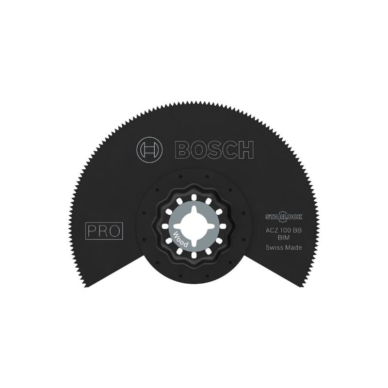foto del prodotto bosch 1 x pro multi material acz 100 bb lama multiuso per vinile laminato compatto, pvc, legno con chiodi, diametro di 100 mm, accessorio