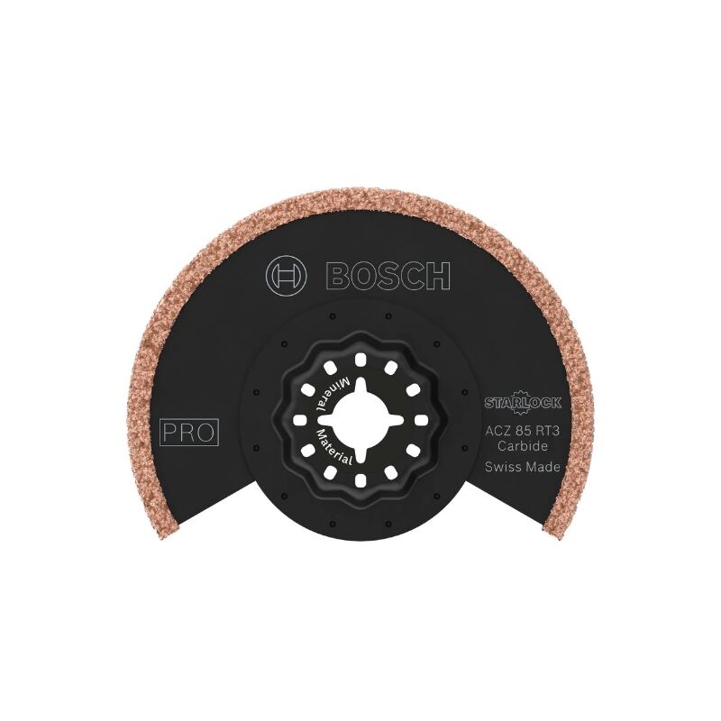 foto del prodotto bosch 1 x pro multi material acz 85 rt3 lama multifunzione per malta, calcestruzzo cellulare, diametro di 85 mm, utensile multifunzione 
