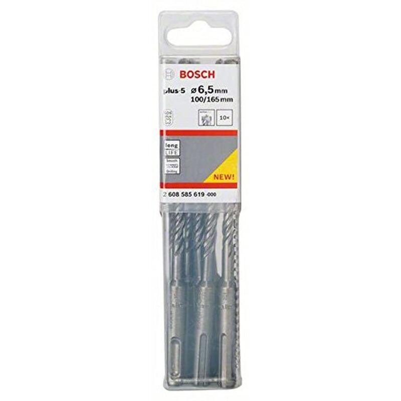 foto del prodotto bosch 10 punte per trapano sds plus 5, 6.5 x 100 x 165 mm