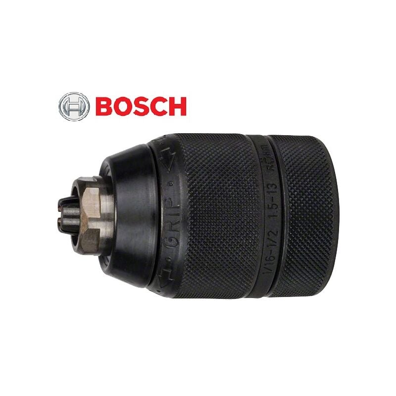 foto del prodotto bosch 2 608 572 149 mandrino da trapano de serraggio rapido, cromato 1,5 13 mm, 1 2 20 confezione de 1 