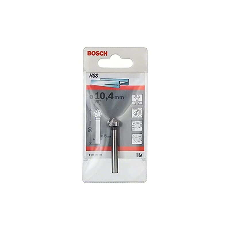 foto del prodotto bosch 2 608 597 506 svasatori conici 10,4, m 5, 50 mm, 6 mm confezione da 1 