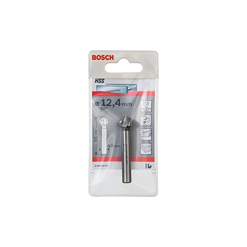 foto del prodotto bosch 2 608 597 507 svasatori conici 12,4, m 6, 56 mm, 8 mm confezione da 1 