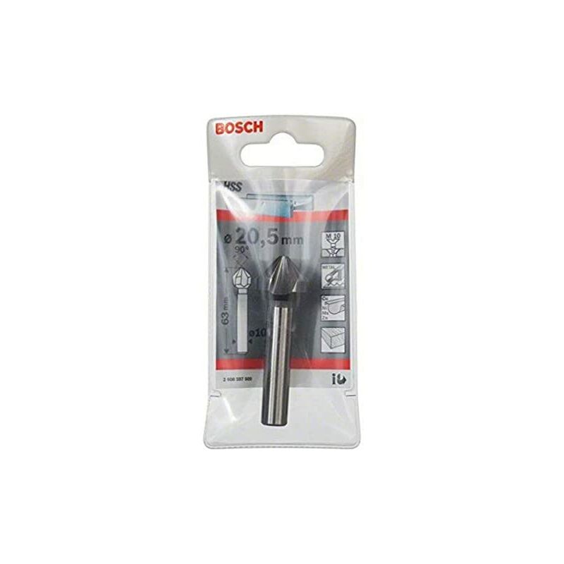foto del prodotto bosch 2 608 597 509 svasatori conici 20,5, m 10, 63 mm, 10 mm confezione da 1 