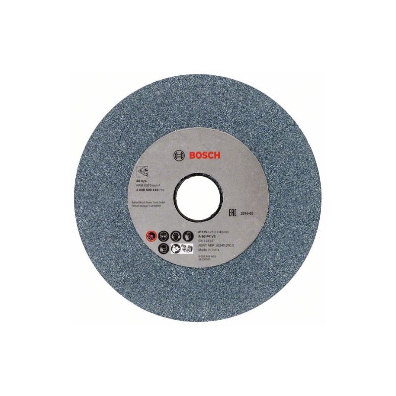 foto del prodotto bosch 2 608 600 110 de disco abrasivo per smerigliatrici doppie 175 mm, 32 mm, 60 confezione de 1 