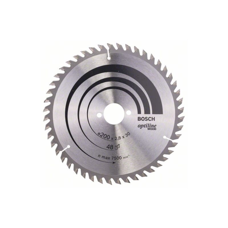 foto del prodotto bosch 2 608 640 620 lama de optiline wood sega circolare 200 x 30 x 2,8 mm, 48 confezione de 1 