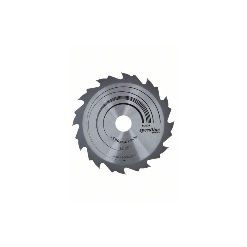 foto del prodotto bosch 2 608 640 800 lama de sega circolare speedline wood 190190 x 30 x 2,6 mm, 12 confezione de 1 