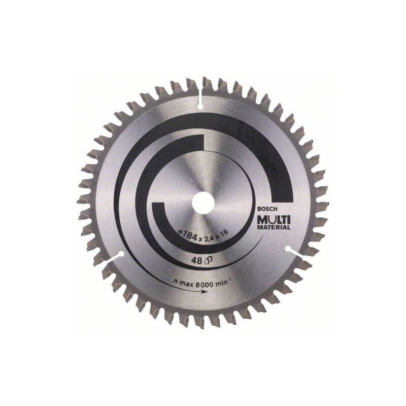 foto del prodotto bosch 2 608 640 815 lama de lama circolare multi material 184 x 16 x 2,4 mm, 48 confezione de 1 