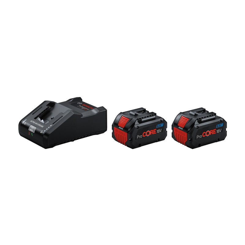 foto del prodotto bosch 2 batterie procore18v 8.0ah caricabatteria gal 18v 160 professionale 1600a02t5p