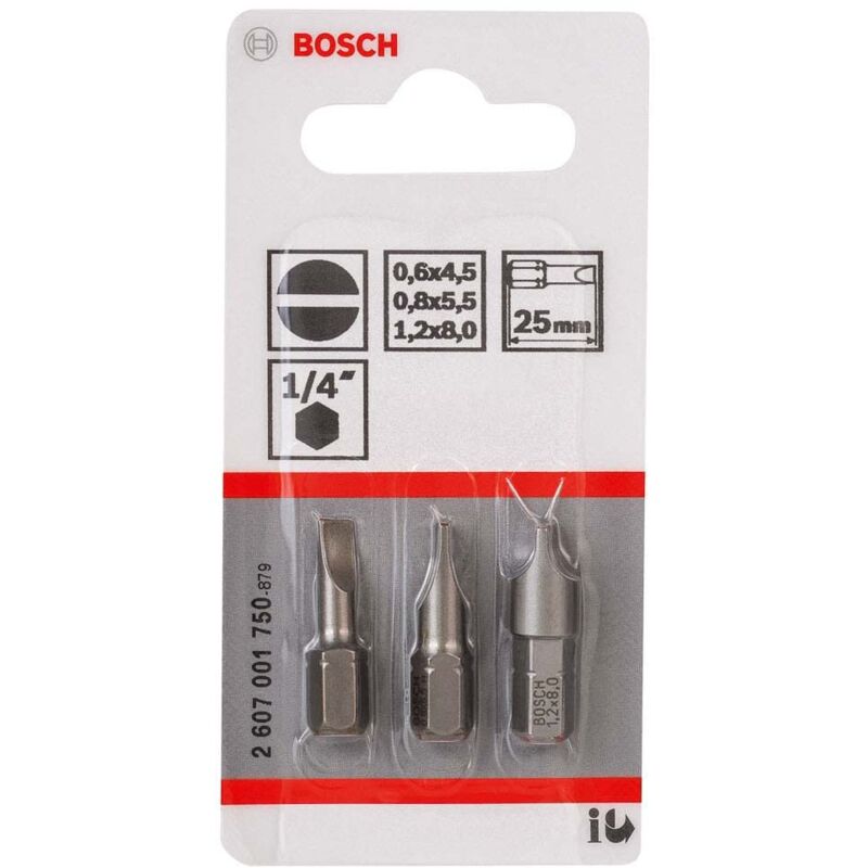 foto del prodotto bosch 2607001750, lama 3st set longitudinalmente. bit x h 25 mm