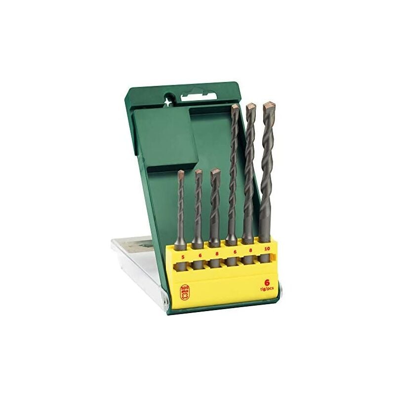 foto del prodotto bosch 2607019447 set con 6 punte sds plus per trapani a percussione leggeri