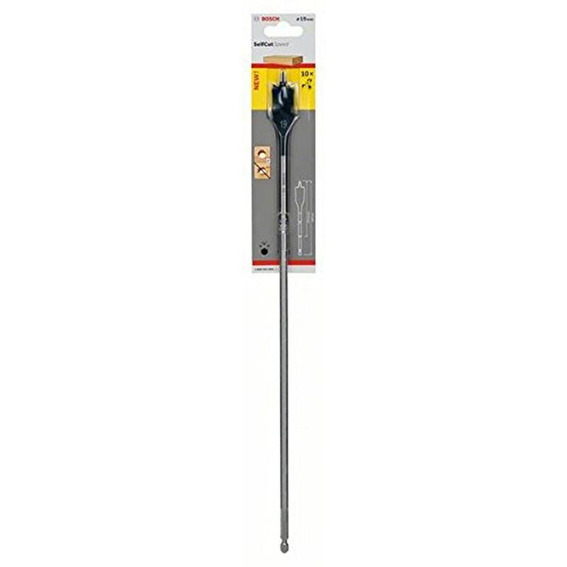 foto del prodotto bosch - 2608595409 - fresa piatta self cut speed con attacco esagonale 6,3 mm 19 mm, lunghezza 400 mm