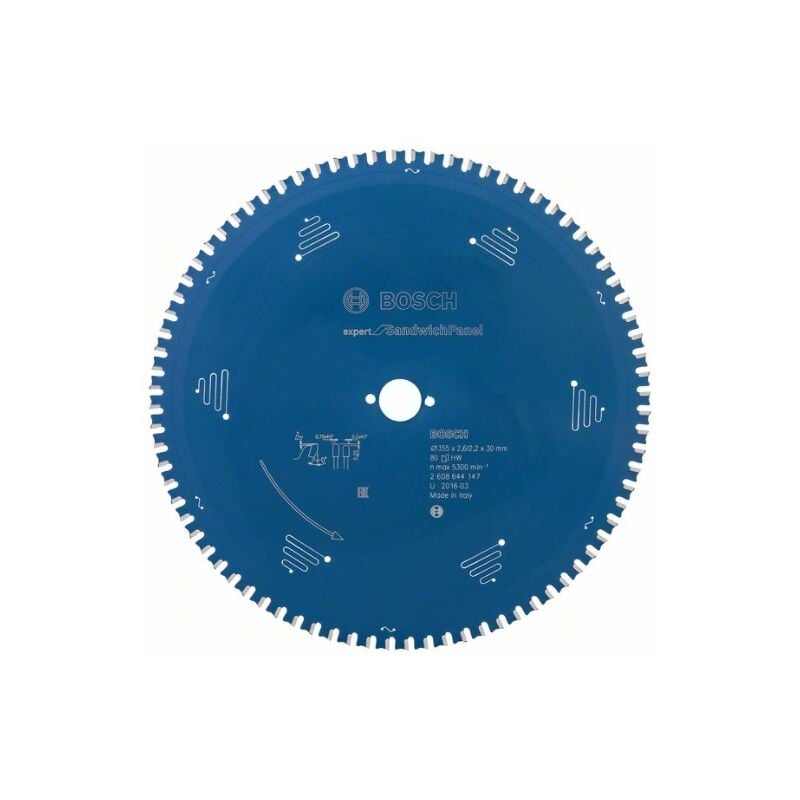 foto del prodotto bosch 2608644147 disco de sega circolare csb expert sandwichpannello 355x30x80d