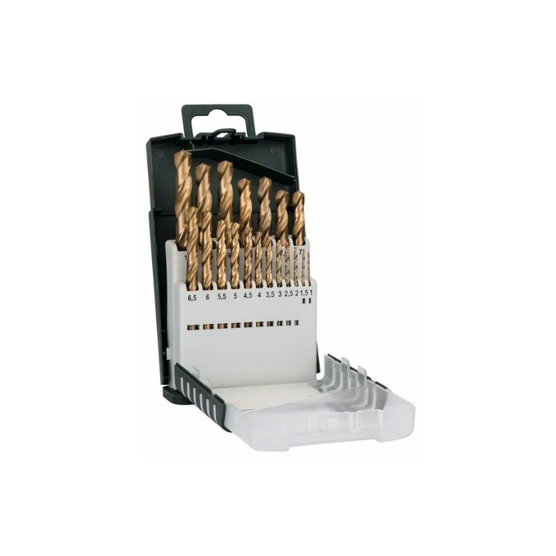 foto del prodotto bosch 2609255134 set de diy 19 bit hss titanio gripbox