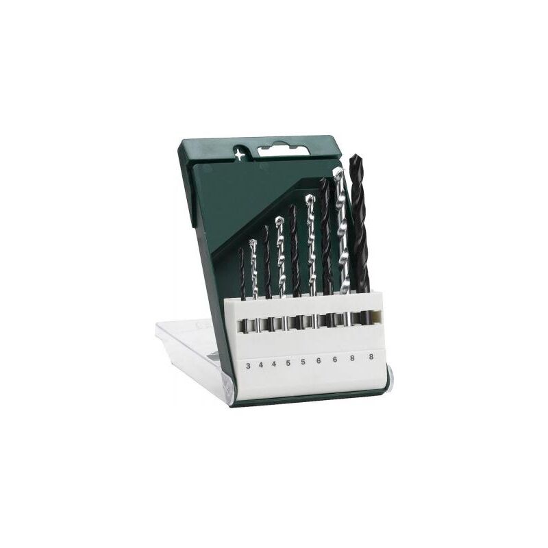 foto del prodotto bosch 2609255482 diy set punte da trapano miste, metallo hss r pietra, 9 pezzi 3 x 61, 4 x 75, 5 x 86, 6 x 93, 8 x 117 4 x 75, 5 x 85, 6 x 100,