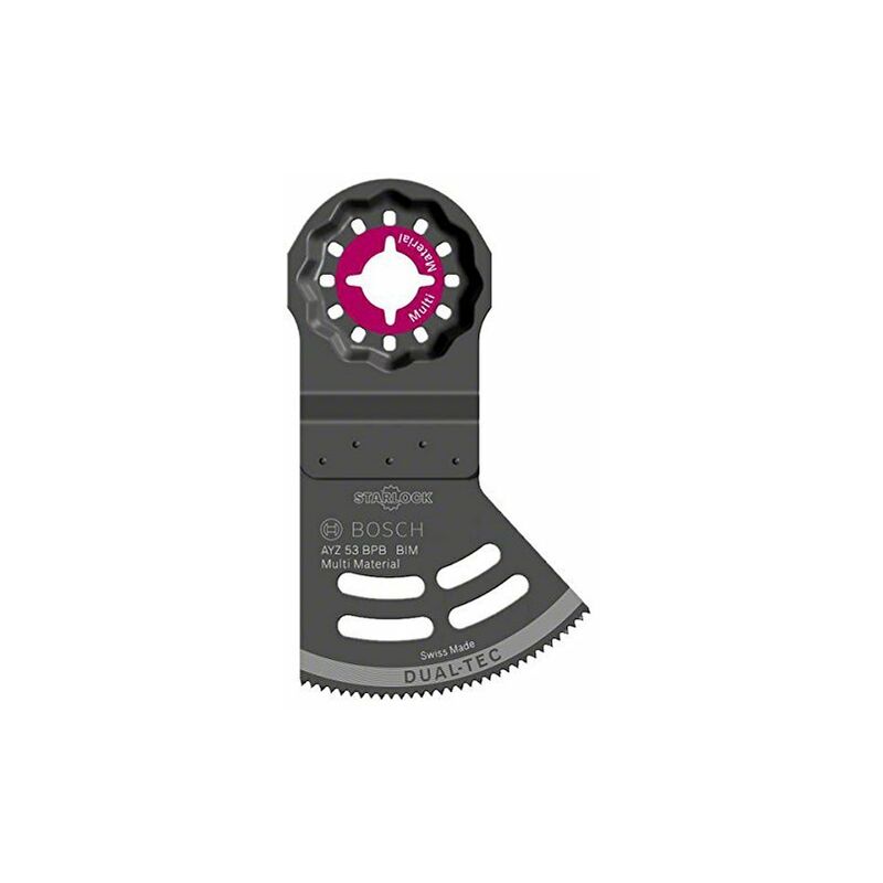 foto del prodotto bosch 2609256 f07 accessori star lock lama dual tec divisori asciutte ayz 53 bpb, nero