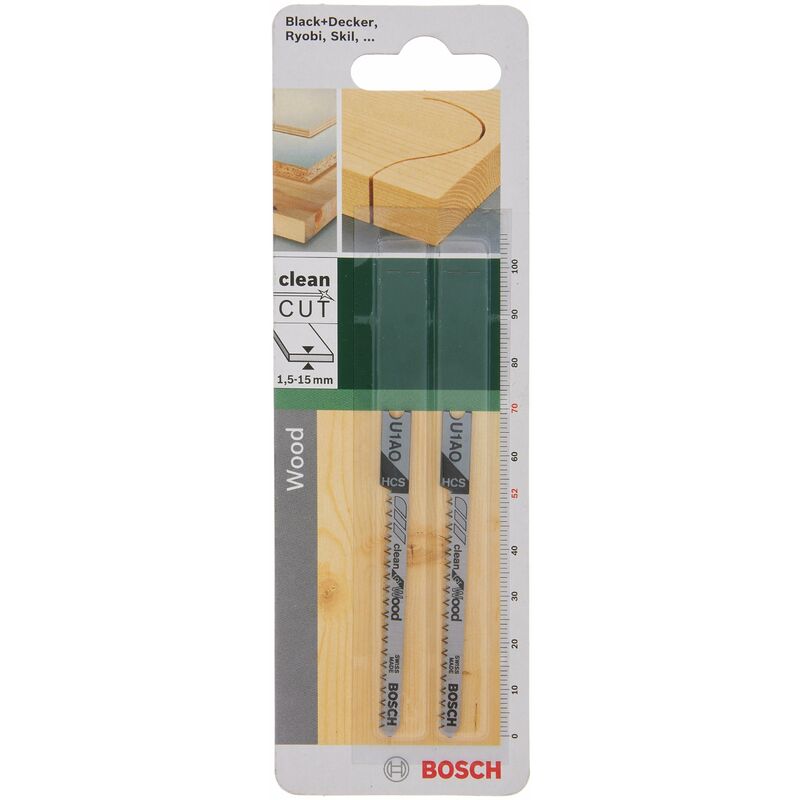 foto del prodotto bosch 2609256761 hcs u 1 ao lama per seghetto alternativo a taglio curvo netto per legno tenero, spessore 1,5 15 mm