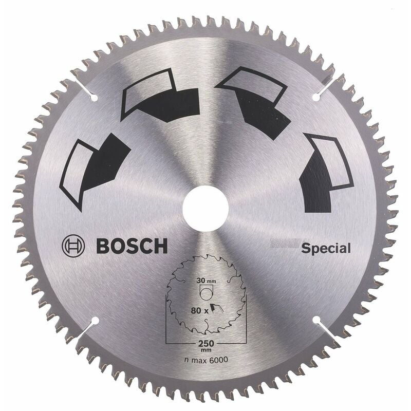 foto del prodotto bosch - 2609256896 special lama per sega circolare, 250 x 2 x 30, 80 denti