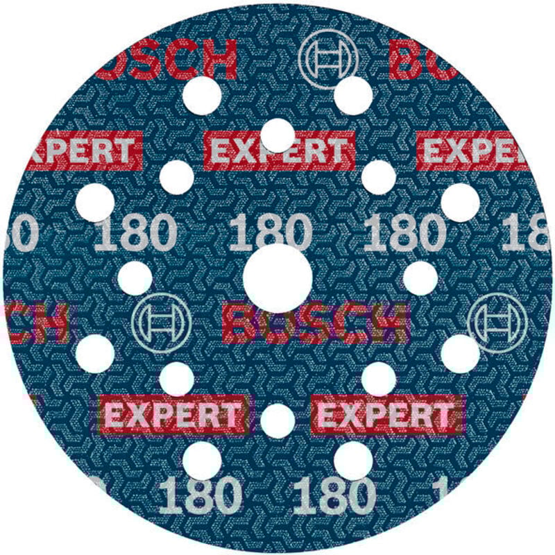 foto del prodotto bosch - 50x disco decarta abrasiva expert o780, 125 mm (per legno duro, pittura su legno, ø 125 mm, grana 180, accessori professionali levigatrice eccentrica)