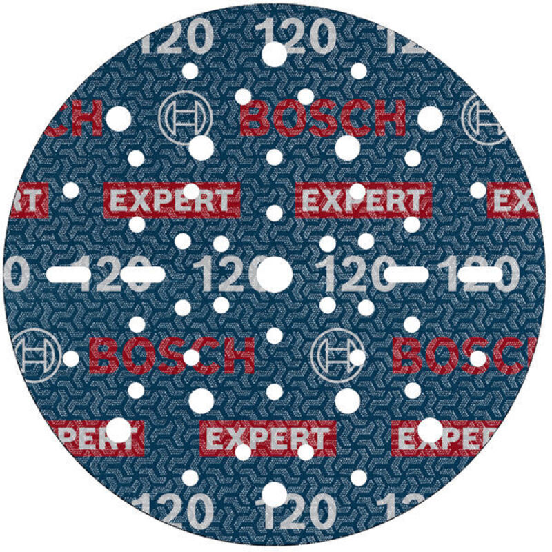 foto del prodotto bosch 50x disco decarta abrasiva expert o780, 150 mm per legno duro, pittura su legno, 150 mm, grana 120, accessori professionali levigatrice