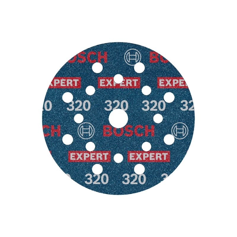 foto del prodotto bosch 50x disco desabbiatore expert o780, 125 mm per legno duro, pittura su legno, 125 mm, grana 320, accessori professionali levigatrice