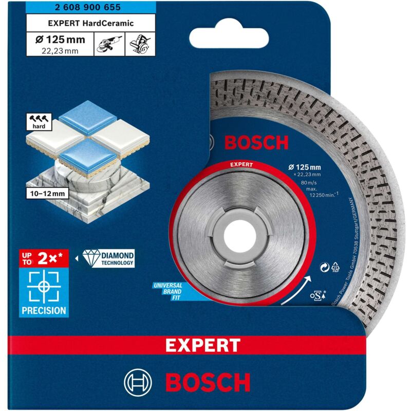 foto del prodotto bosch a disco diamantato expert ceramica d 125 mm