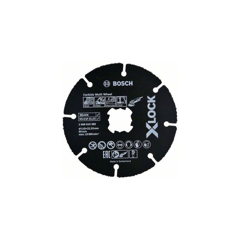 foto del prodotto bosch a disco universale carbide xlock 115 mm