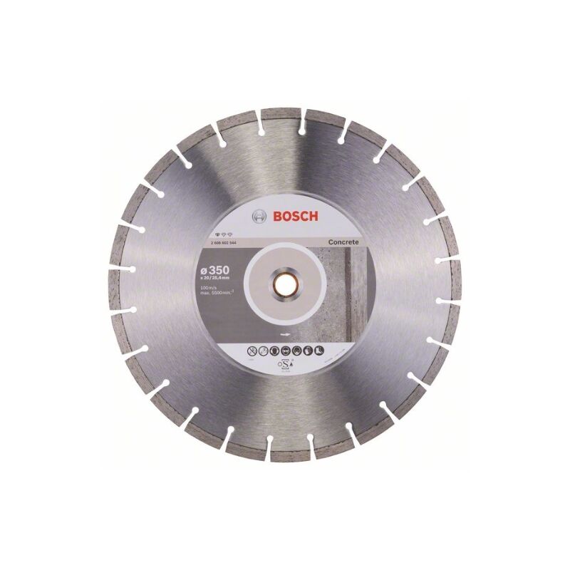 foto del prodotto bosch accessori 1 x lama per sega de diamante standardfor calcestruzzo, per calcestruzzo, calcestruzzo poroso, 350 20 25.40 2.8 10 mm, seghe da