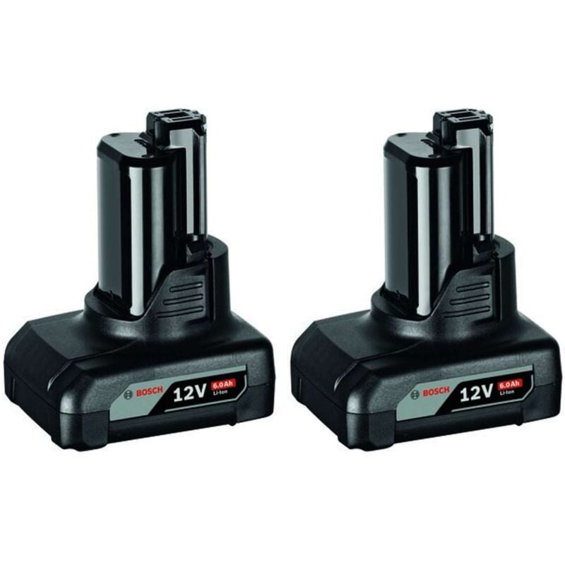foto del prodotto bosch accessori batteria 12v li ion gba 6,0 ah, 2 pezzi 1600a00x7m