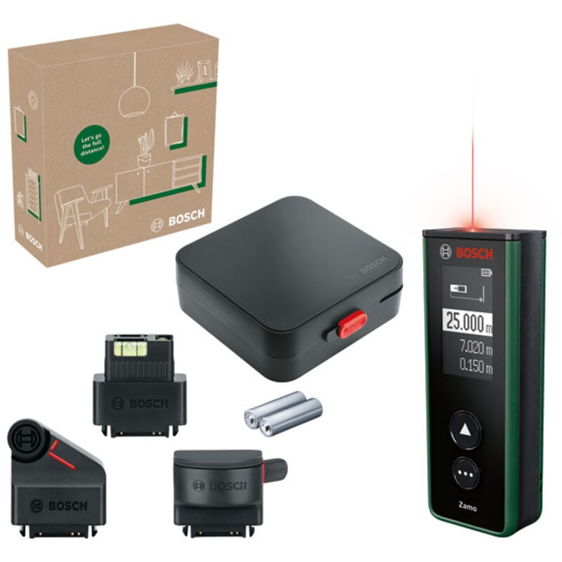 foto del prodotto bosch accessori distanziometro laser, portata 25 m, con accessori 06036729z1