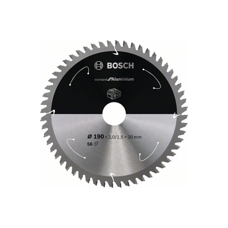 foto del prodotto bosch accessori lama circolare de standard per alluminio alluminio, 190 x 30 2 mm, 56 denti, accessorio sin cavi 