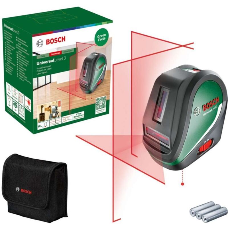 foto del prodotto bosch accessori laser a croce, portata 10 m 0603663904