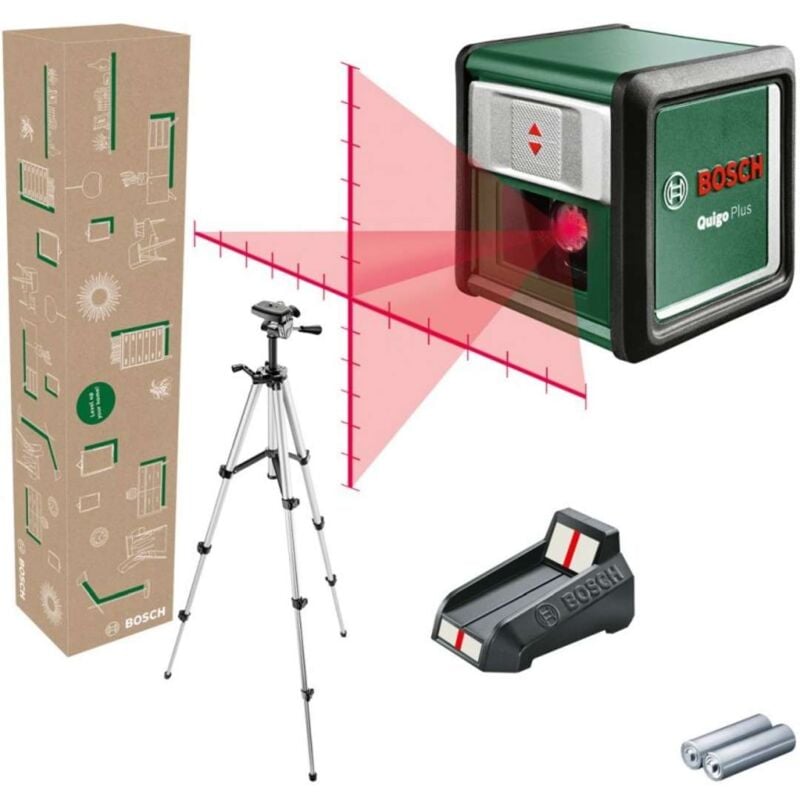 foto del prodotto bosch accessori laser a croce, portata 7 m, con treppiede 06036636z0