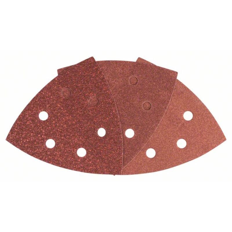 foto del prodotto bosch accessories 2607017111 kit carta abrasiva a delta a strappo, perforato dimensione dei grani 60, 80, 180 lato 105