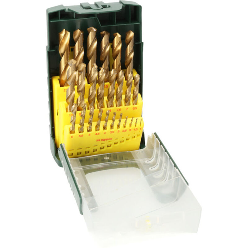 foto del prodotto bosch - accessories 2607017154 hss kit punte a spirale da metallo 25 parti tin alberino cilindrico 1 kit